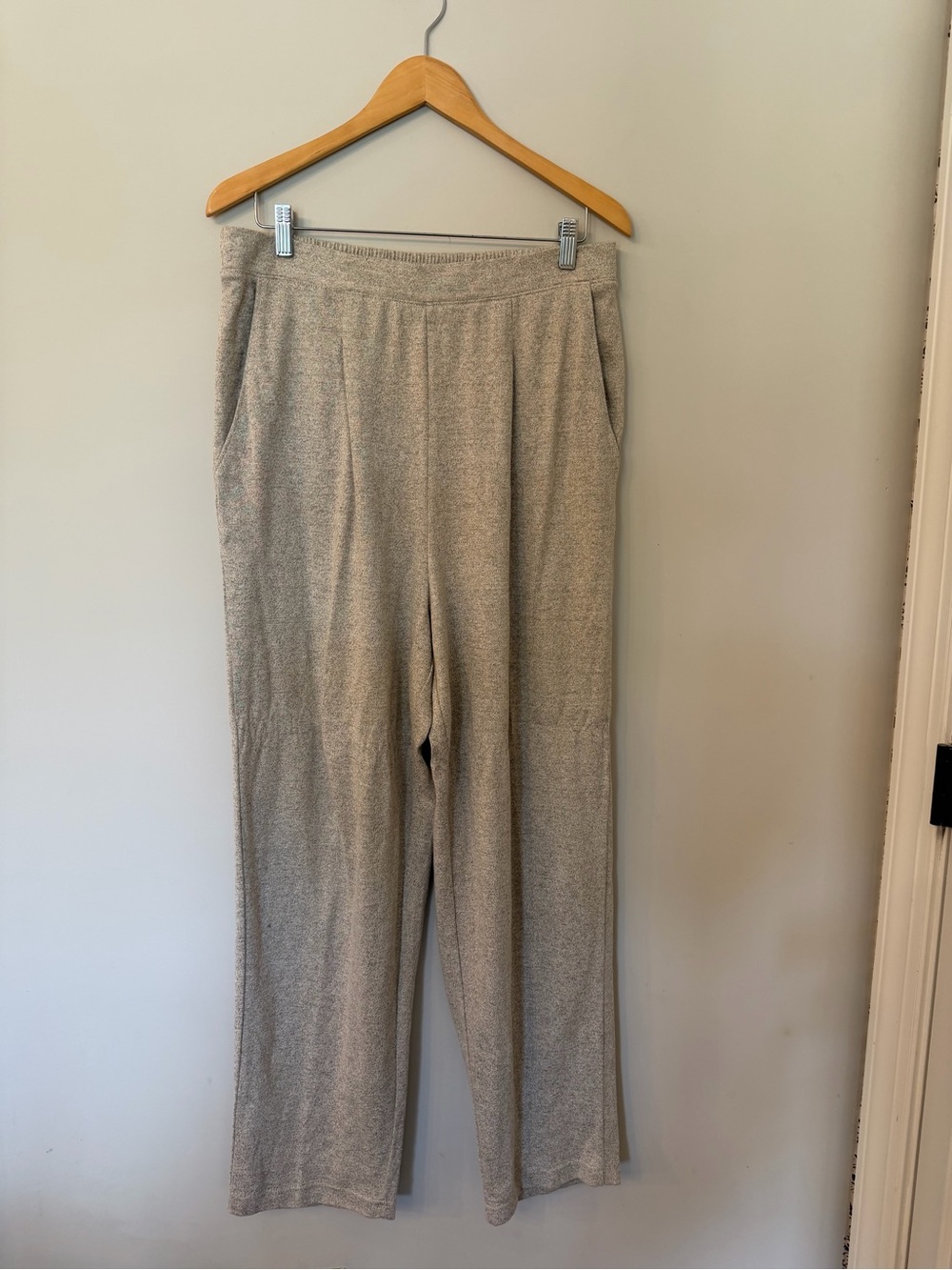 Cotton/Linen blend pull on elastic waist pants size  XL